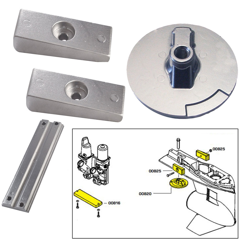Kit de ánodos Tecnoseal con accesorios - Mercury Verado 4 - Zinc