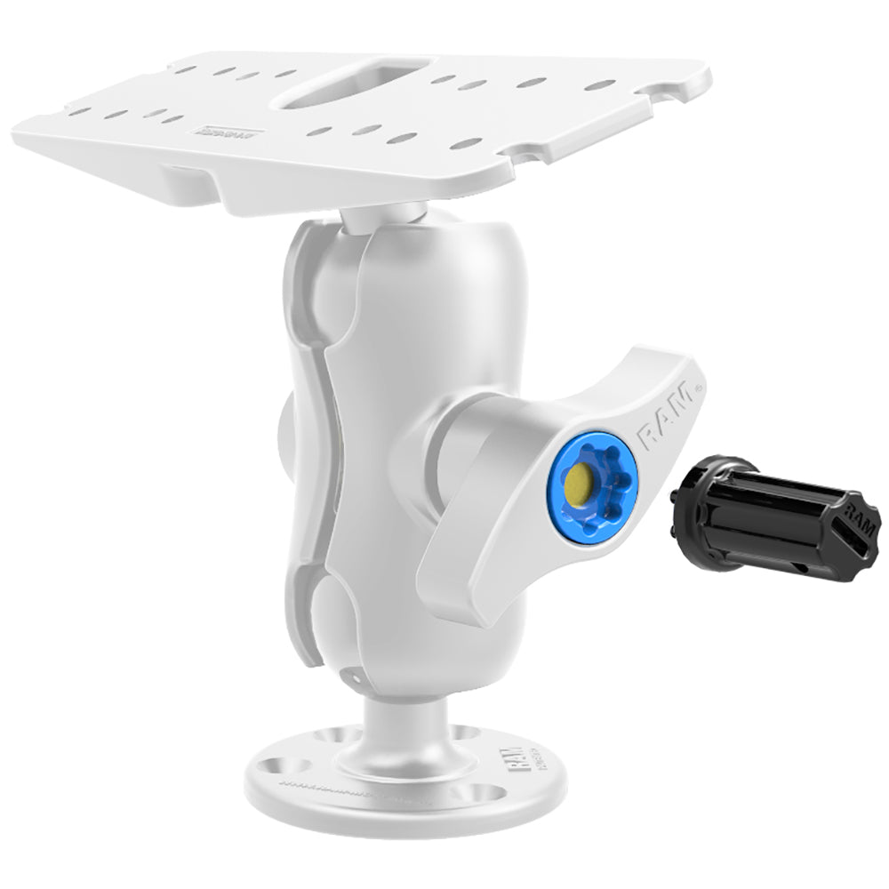 Tuerca de seguridad RAM Mount con llave y perilla combinada para brazos de tamaño D/E de 2.25"/3.38" de diámetro
