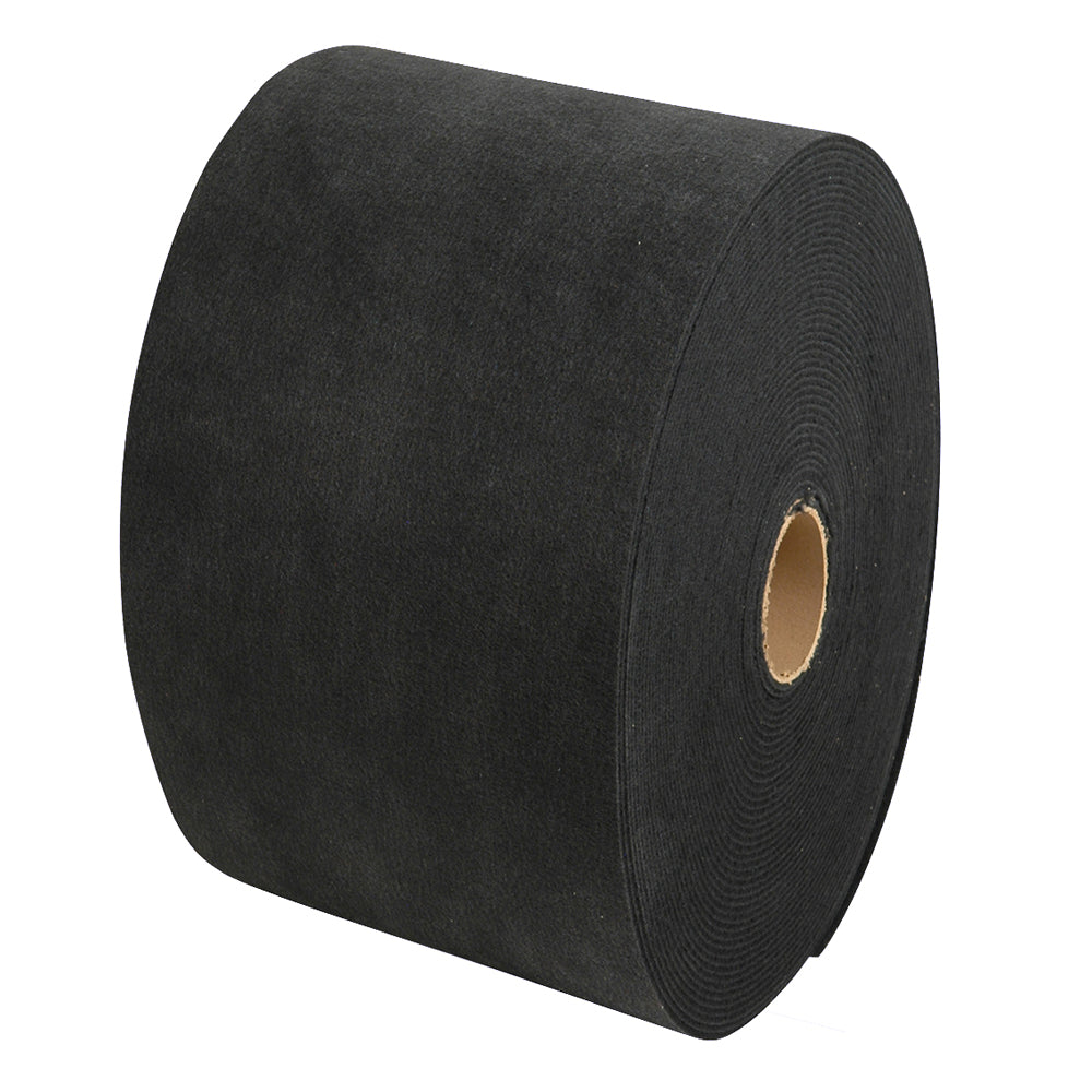 Rollo de alfombra C.E. Smith - Negro - 11"An. x 12'L