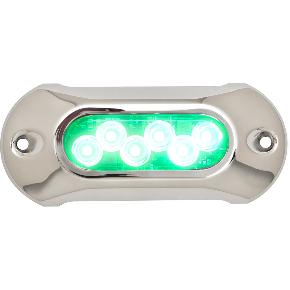 Luz LED subacuática Attwood Light Armor - 6 LED - Verde
