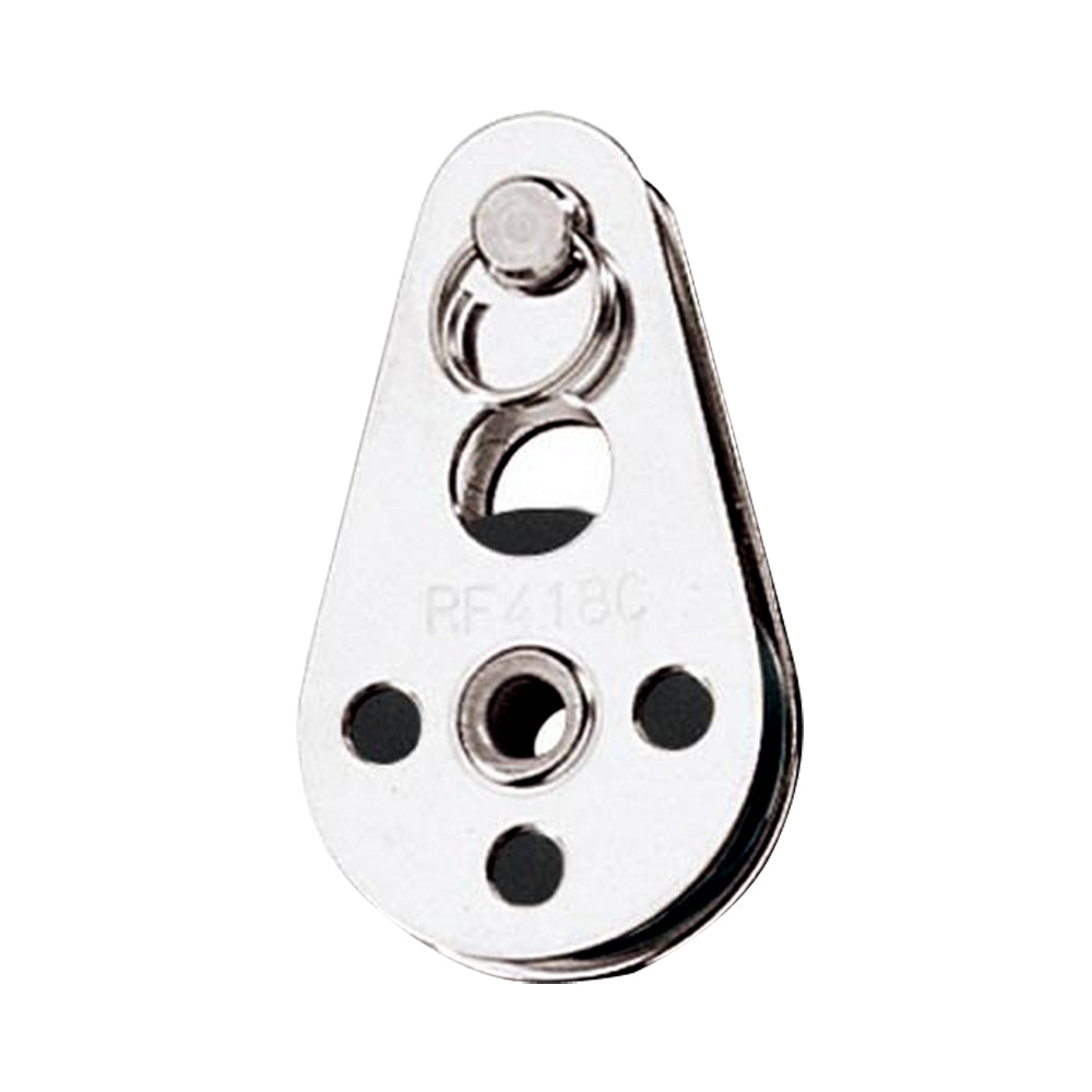 Bloque de cable Ronstan con cabeza de pasador de horquilla extraíble - Roldana de Nylatron® - Diámetro de roldana de 25 mm (1")