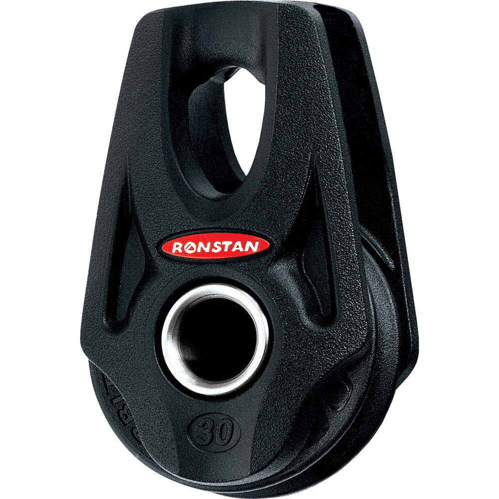 Polea Orbit Block™ de rodamientos de bolas Ronstan Serie 30 - Sencilla - Con cáncamo - Cabezal para ligada