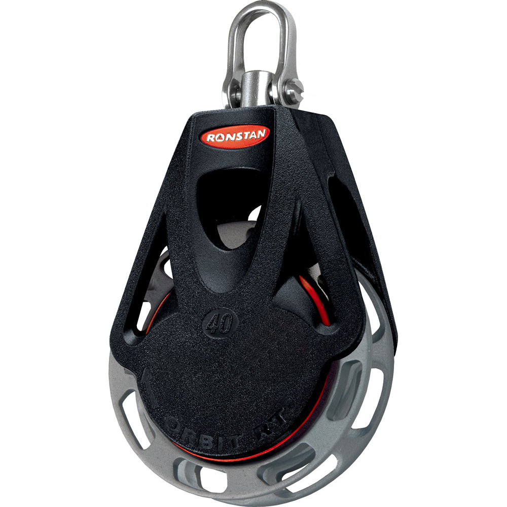 Bloque de trinquete Ronstan Series 40 Orbit Block™ - Sencillo - Automático - Cabeza giratoria con grillete