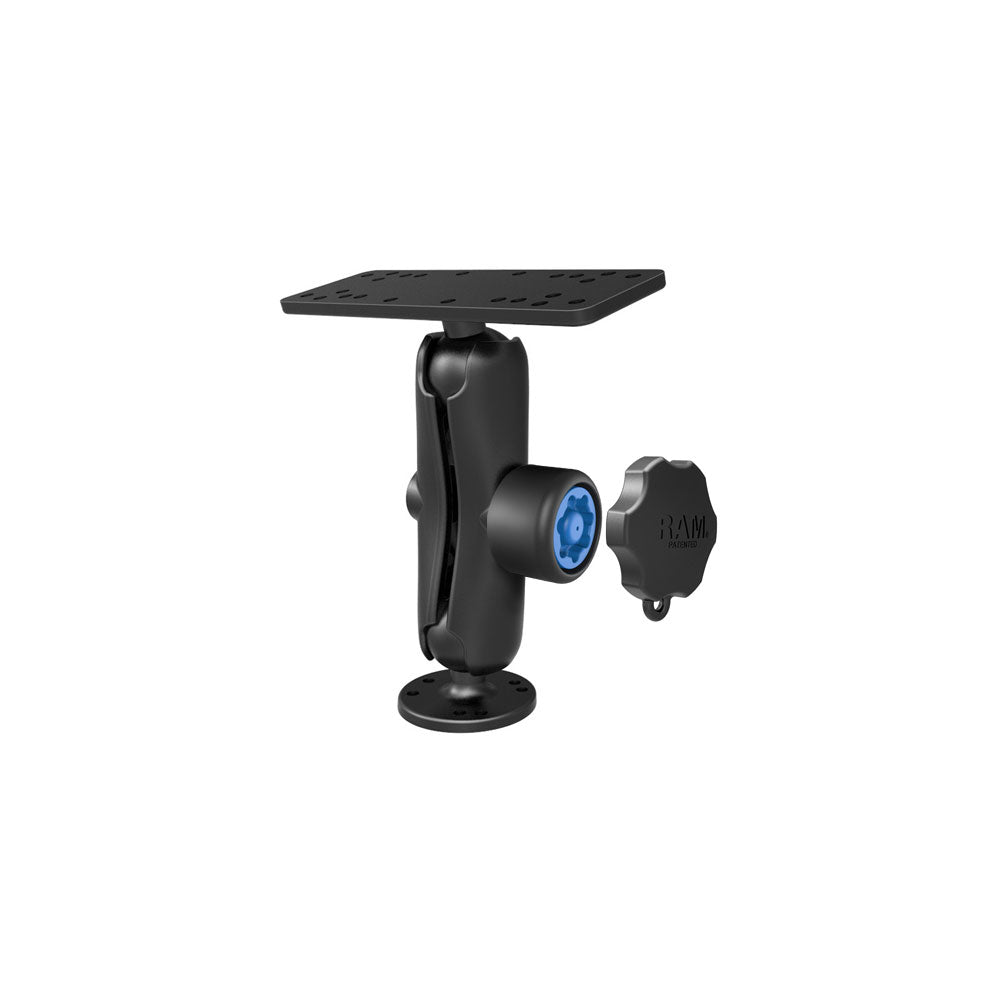 Soporte para electrónica marina RAM Mount con kit de seguridad Pin-Lock