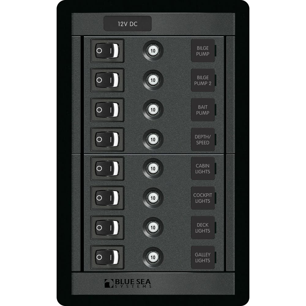 Blue Sea 1457 Interruptor de 8 posiciones CLB vertical