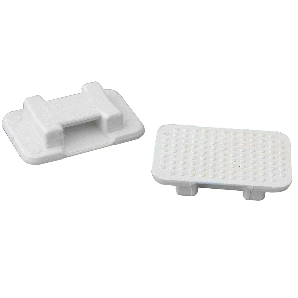 Base de sujeción para bridas, grande, de nailon blanco AT-5 - Cantidad: 500