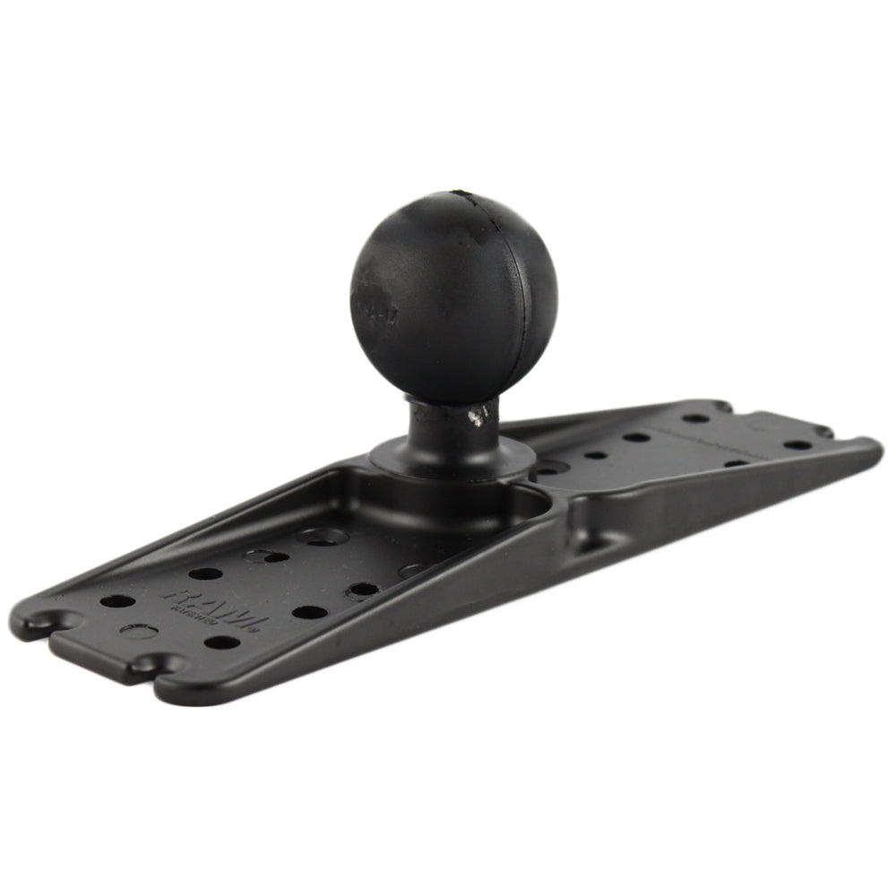 Base universal rectangular RAM Mount de 11" x 3" para dispositivos electrónicos con bola de 2.25"