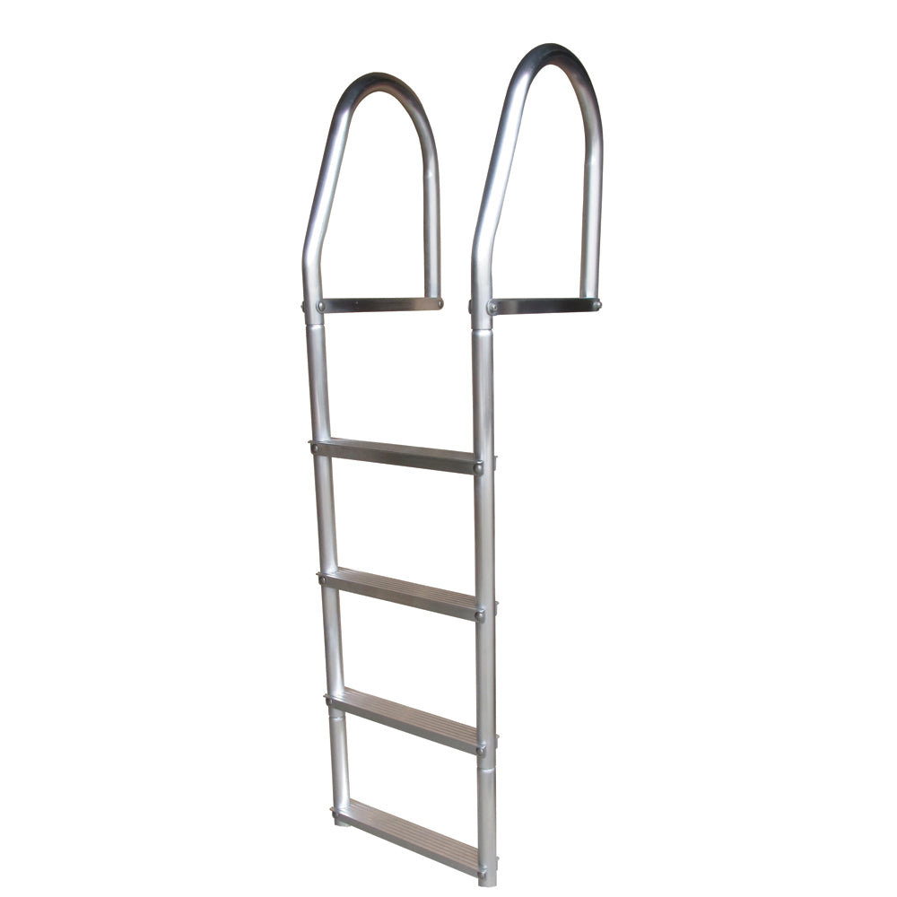 Escalera de muelle de aluminio de 4 peldaños soldadura fija, ecológica, sin soldadura