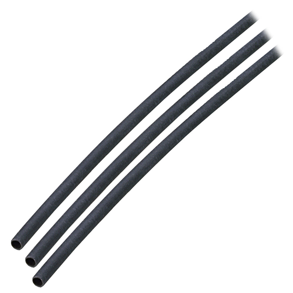 Tubo termorretráctil con revestimiento adhesivo Ancor (ALT) - 1/8" x 3" - Paquete de 3 - Negro