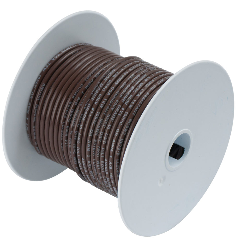 Cable de cobre estañado Ancor marrón de 16 AWG - 250 pies