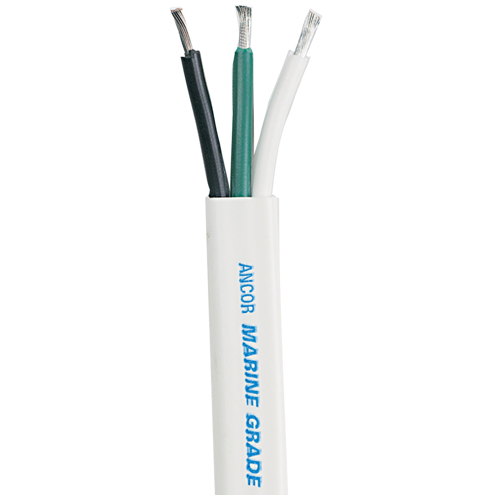 Cable Ancor blanco Triplex - 8/3 AWG - Plano - 100'