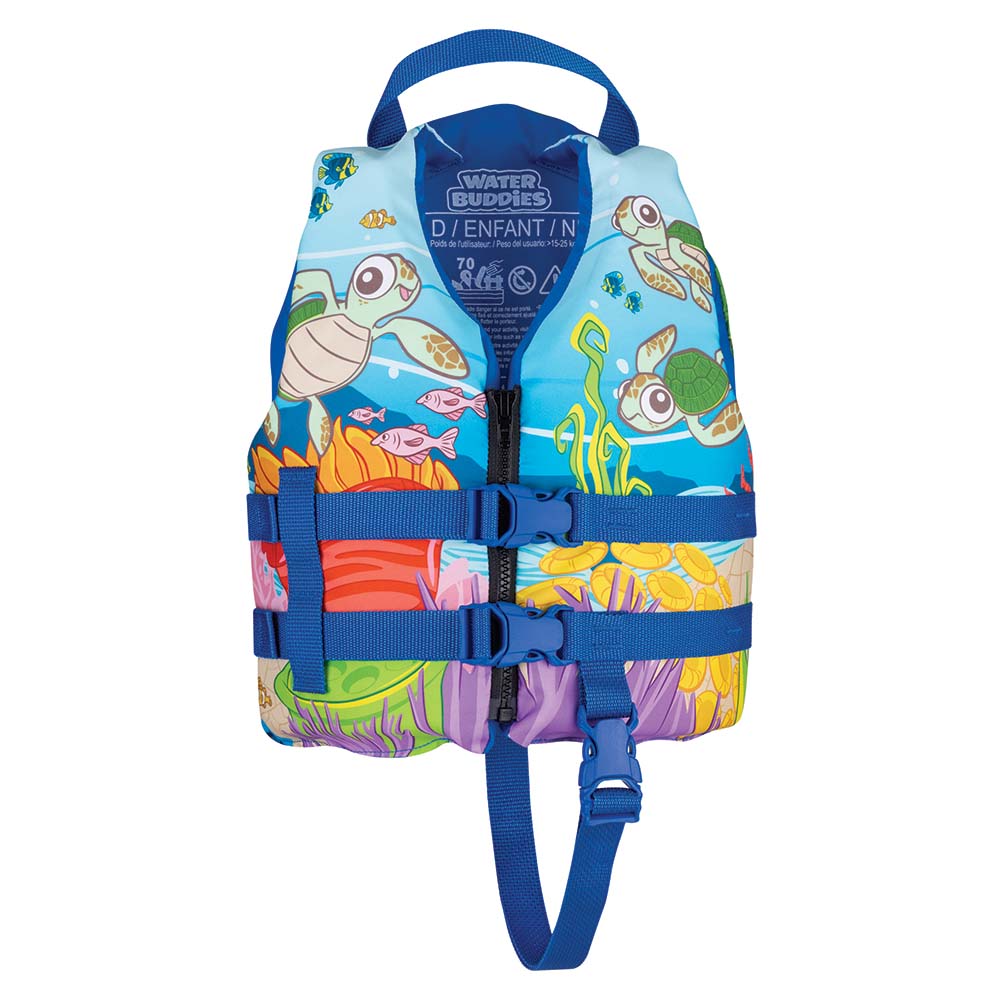 Chaleco salvavidas Full Throttle Water Buddies - Niño 13.6-22.7kg - Tortuga