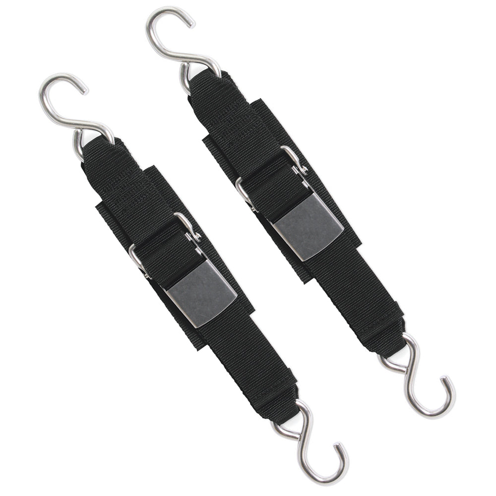 Correas de amarre Kwik-Lok de acero inoxidable para popa BoatBuckle