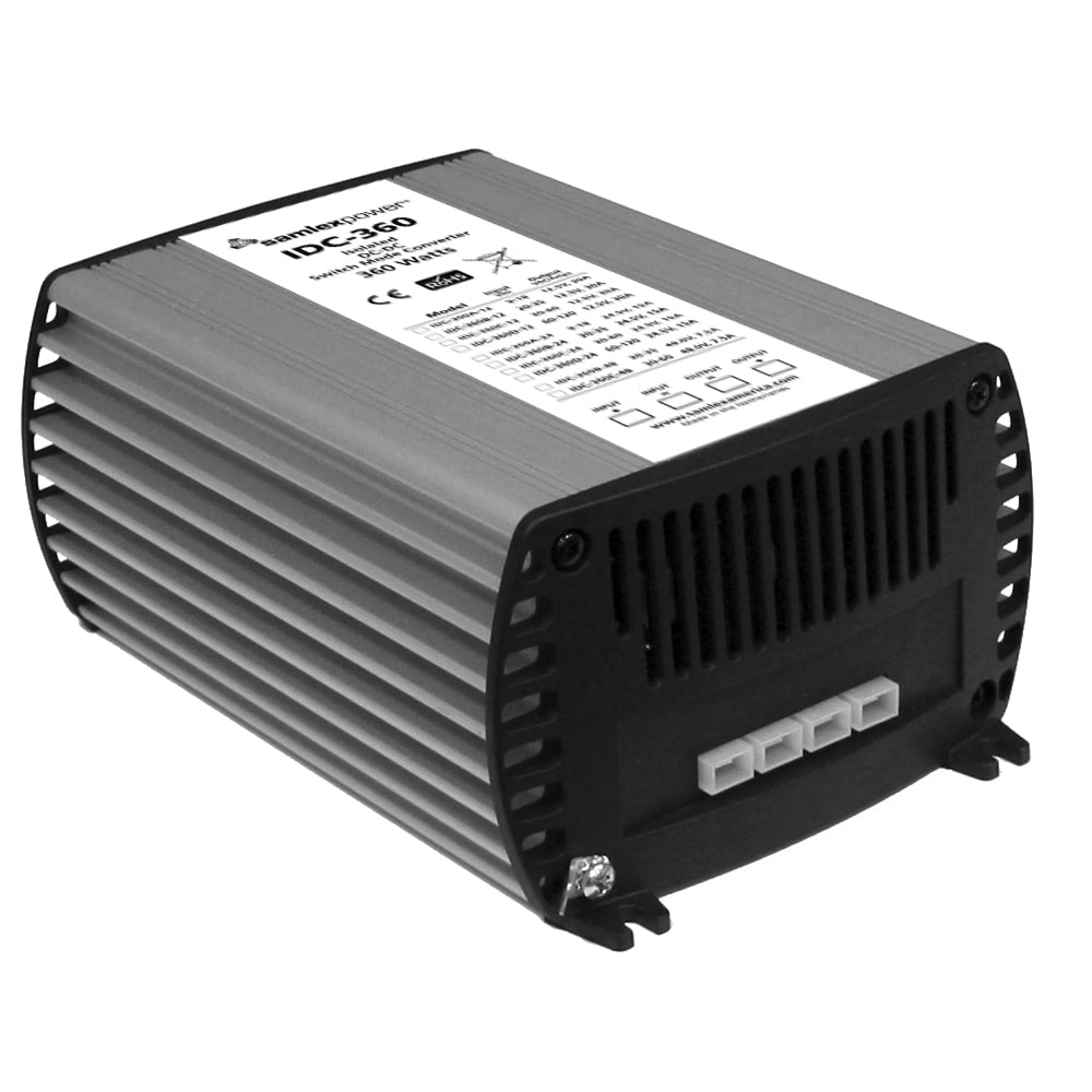 Convertidor CC-CC Samlex de 360 W totalmente aislado - 30 A - Entrada de 60-120 V - Salida de 12,5 V