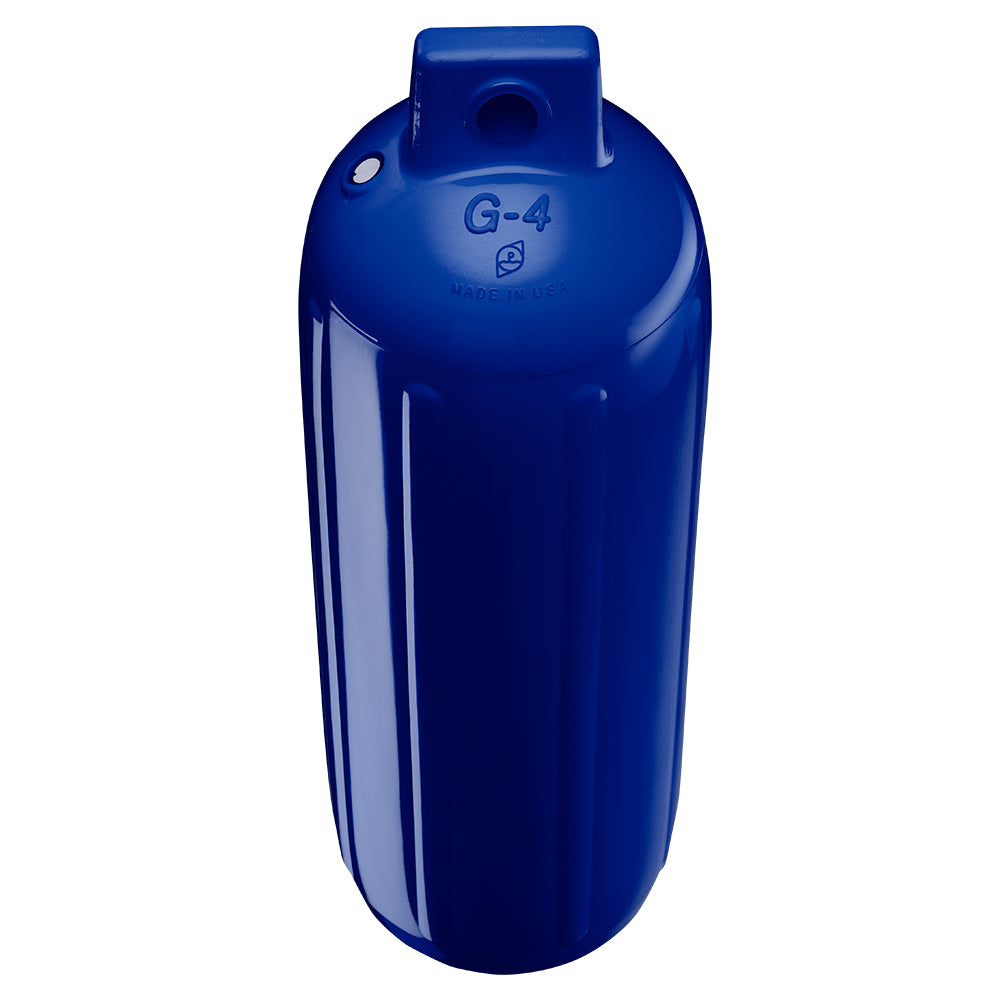 Defensa Polyform G-4 Twin Eye de 6.5" x 22" - Azul Cobalto con Adaptador