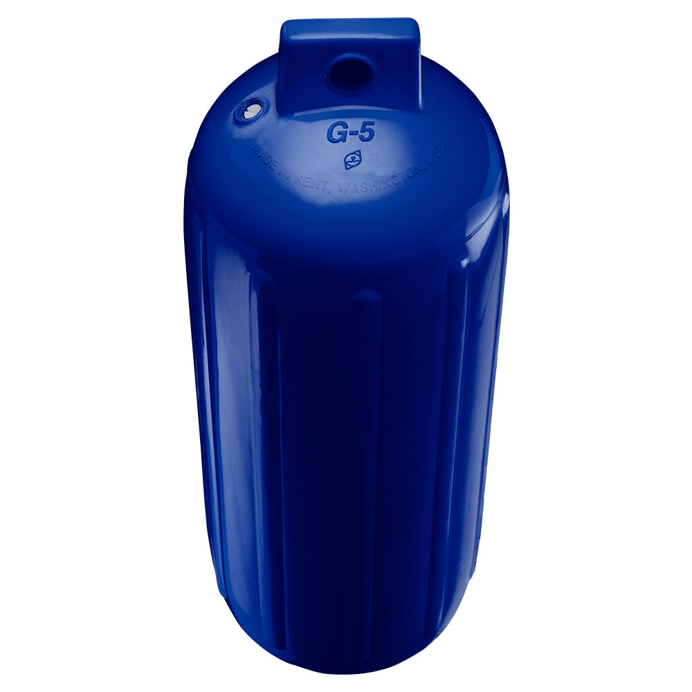 Guardabarros Polyform G-5 de doble ojo 8.8" x 26.8" - Azul cobalto con adaptador