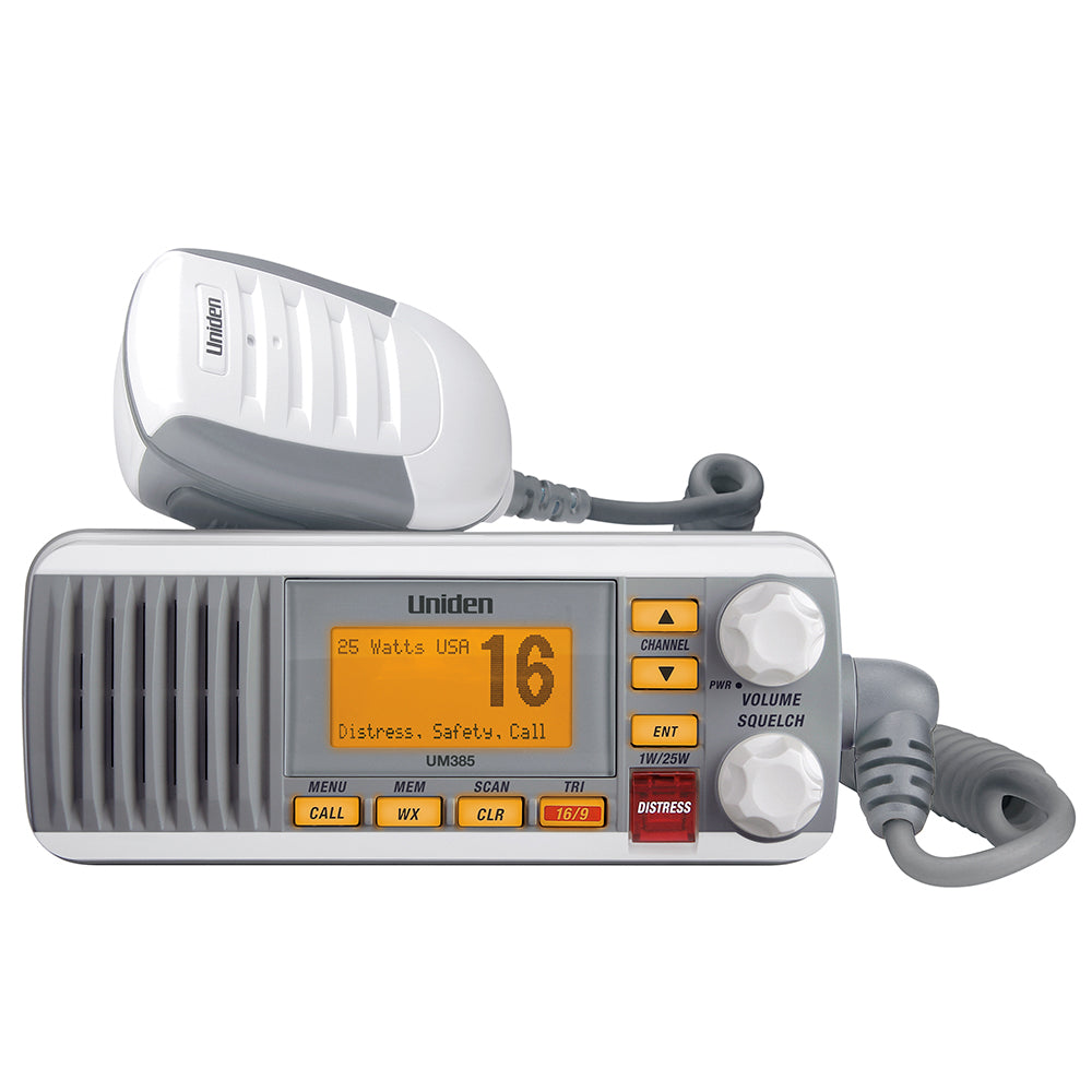 Radio VHF Fija Uniden UM385 - Blanca