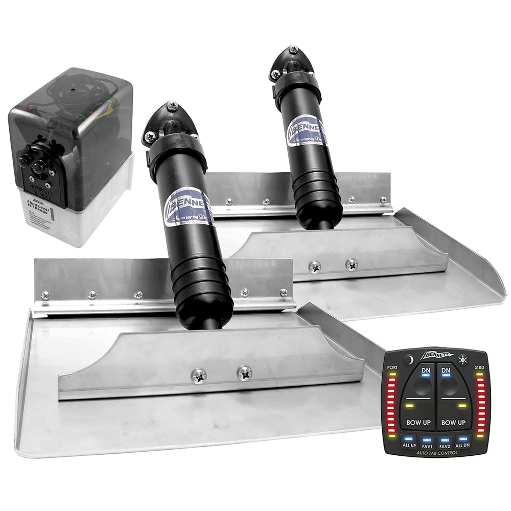 Kit completo de aletas compensadoras hidráulicas Bennett 129ATP con Auto Trim Pro