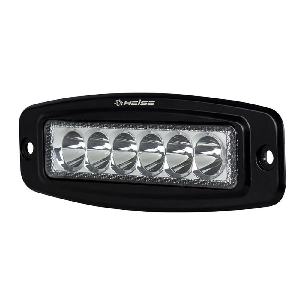 HEISE 6 LED Barra de luz de conducción de una fila - Montaje empotrado