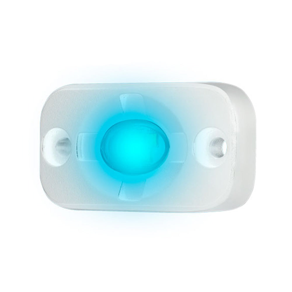 HEISE Pod de iluminación de acento auxiliar marina - 1.5" x 3" - Blanco/Azul