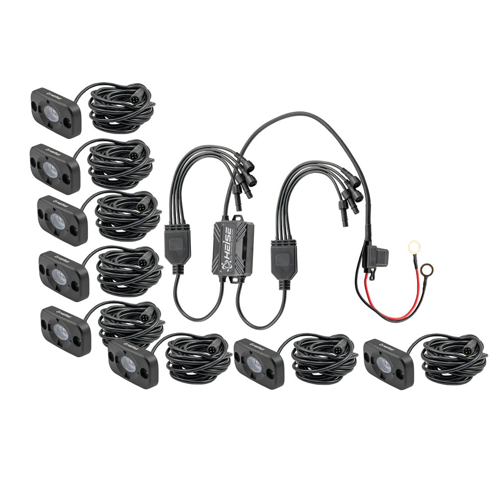 Kit de iluminación ambiental RGB HEISE - Paquete de 8
