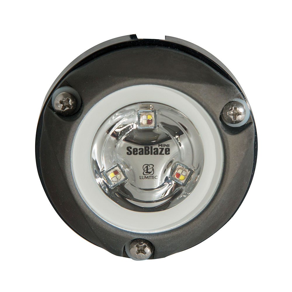 Luz subacuática de montaje en superficie Lumitec Zambezi Mini - Blanca - Sin atenuación