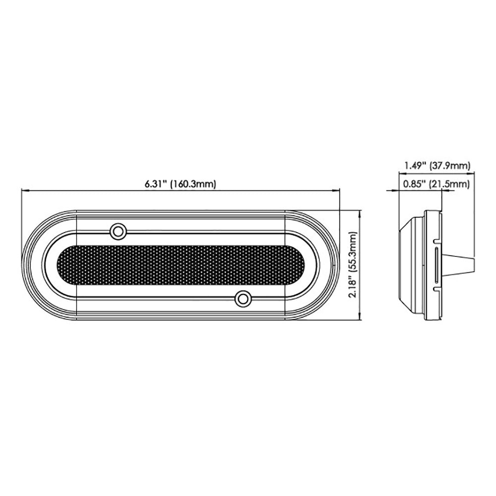 OceanLED M6 Gen2 Mast Light - Surface Mount - Warm White