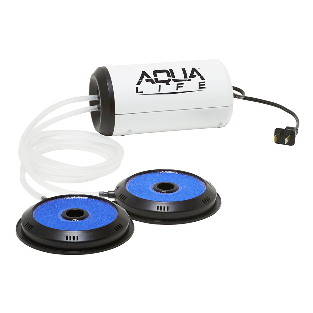 Aireador de doble salida Frabill Aqua-Life® 110V - Más de 100 galones