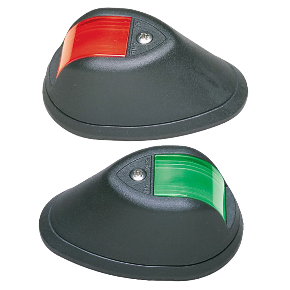 Luces de navegación laterales de montaje vertical Perko - 12V - Negras