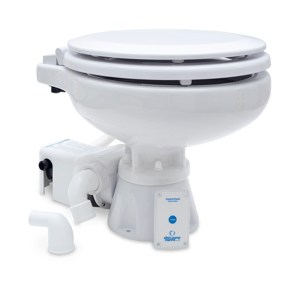 Inodoro marino eléctrico estándar Albin Group EVO Compact Low - 12V