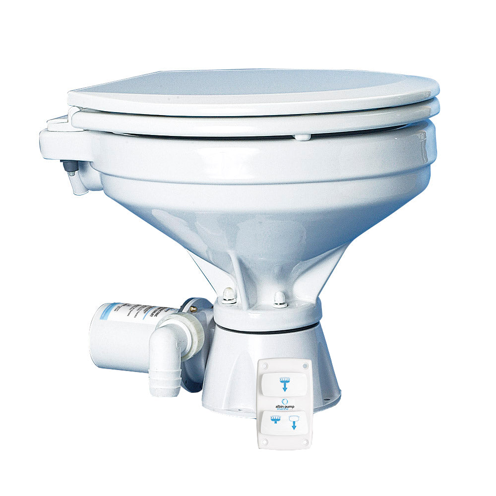 Inodoro marino eléctrico silencioso Albin Group Comfort - 24V
