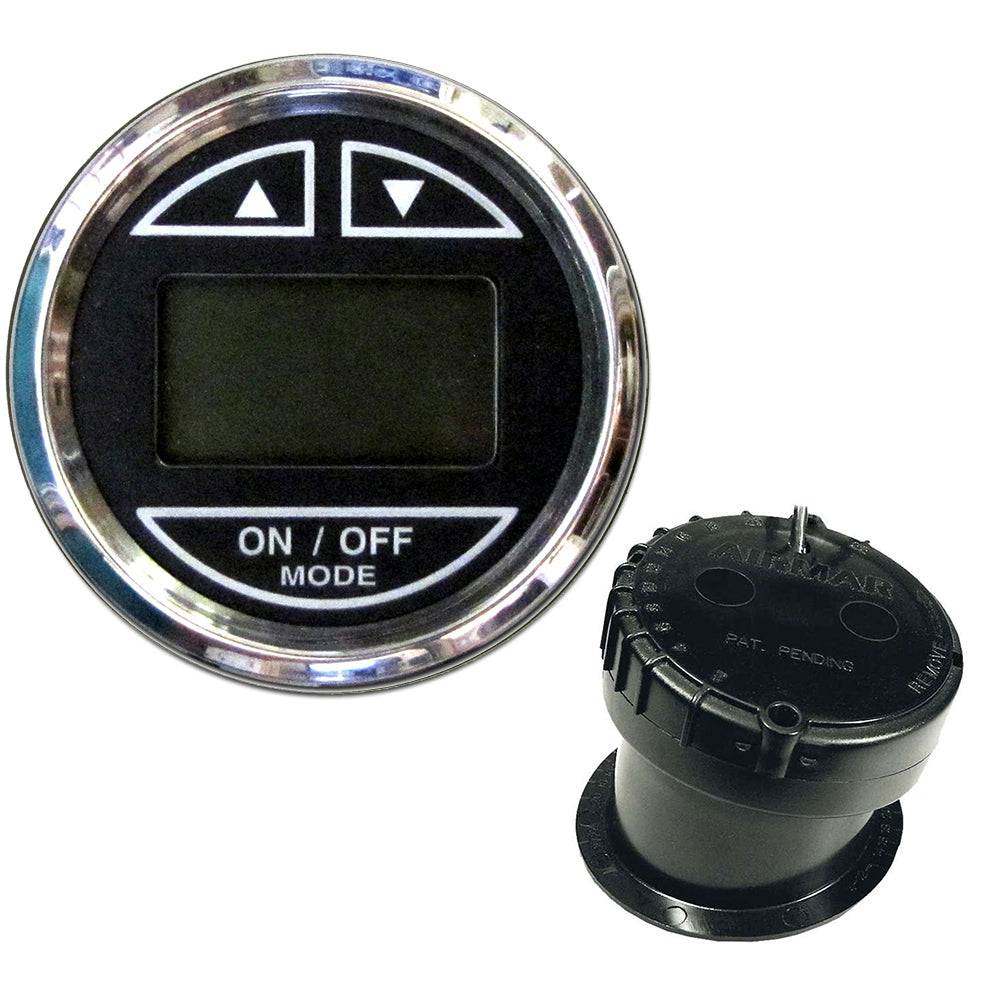 Sonda Faria Chesapeake negra de 2" con transductor de casco