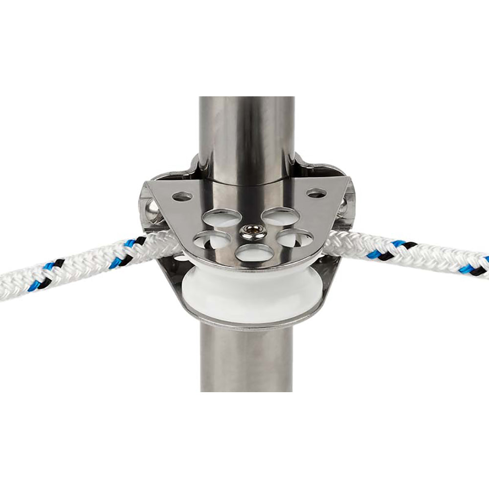 Motón de reenvío para estante de línea de enrollado Schaefer Clamp-On - 1" con rodamiento de bolas