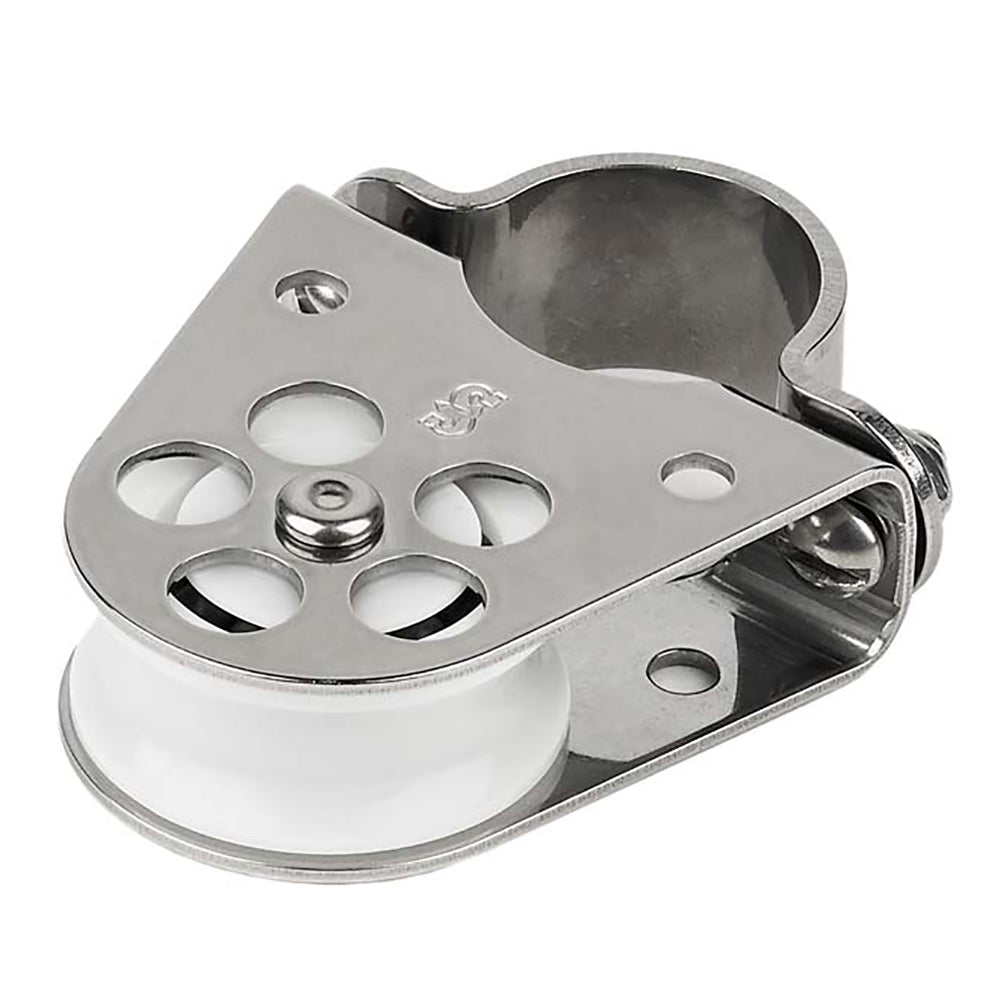 Motón de reenvío para estante de línea de enrollado Schaefer Clamp-On - 1" con rodamiento de bolas