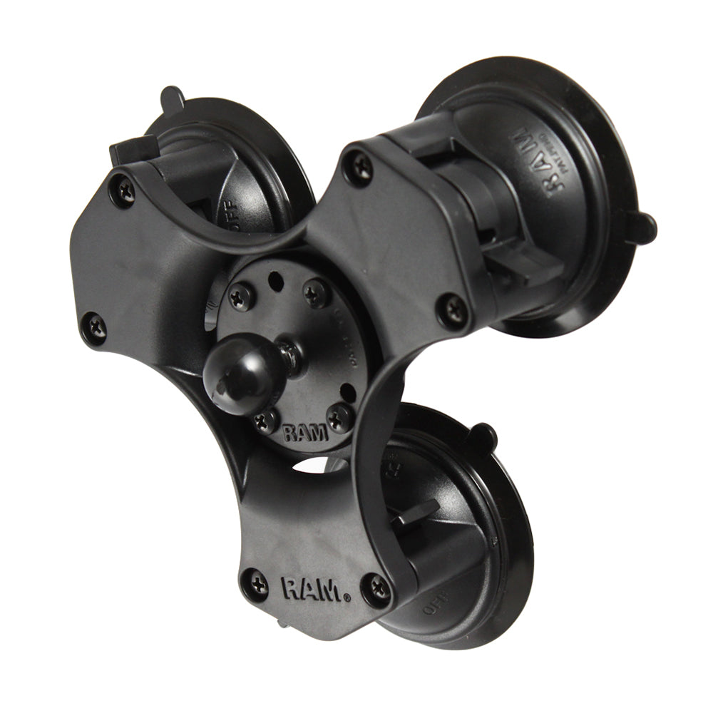 Base de bola con triple ventosa de sujeción giratoria RAM Mount
