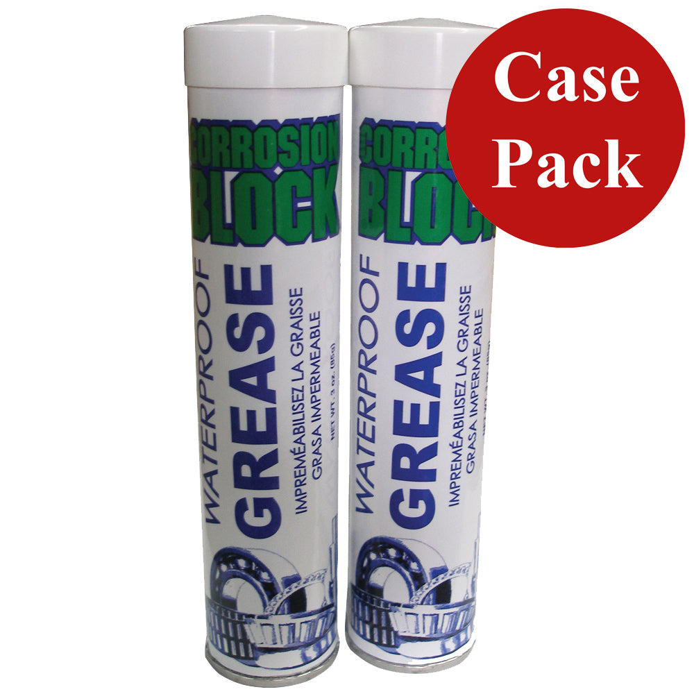 Grasa impermeable de alto rendimiento Corrosion Block - (2) Tubos de 2oz - No peligrosa, no inflamable y no tóxica *Caja de 6 unidades*