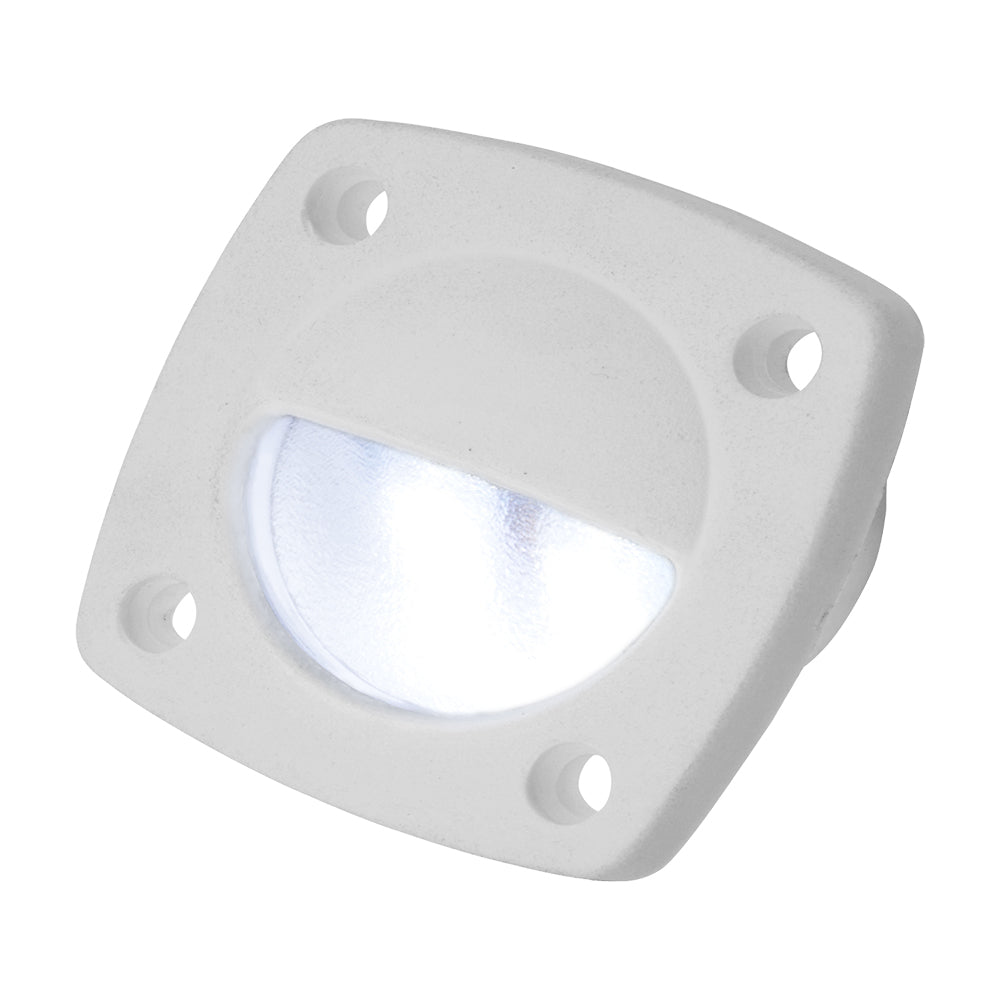 Luz de utilidad LED Sea-Dog blanca con placa frontal blanca