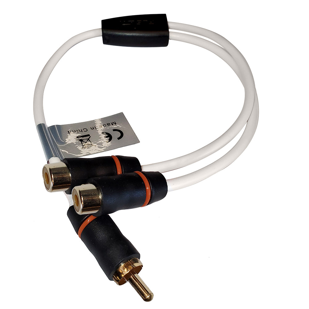 Divisor de cable RCA Fusion - 1 macho a 2 hembras - 1'