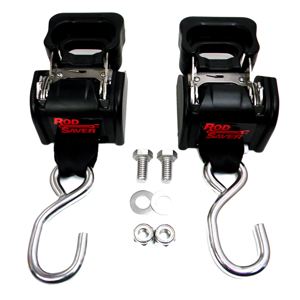 Correas de sujeción para espejo de popa retráctiles de acero inoxidable Rod Saver - 40" - Par