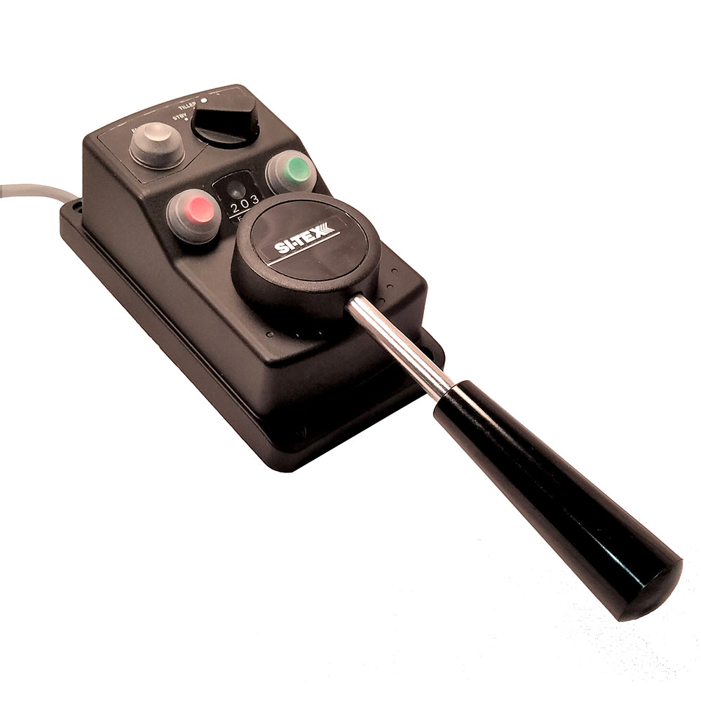 Palanca de control remoto SI-TEX TS203 Full Follow-Up para sistema de piloto automático SP36 y SP38 con cable de 40'