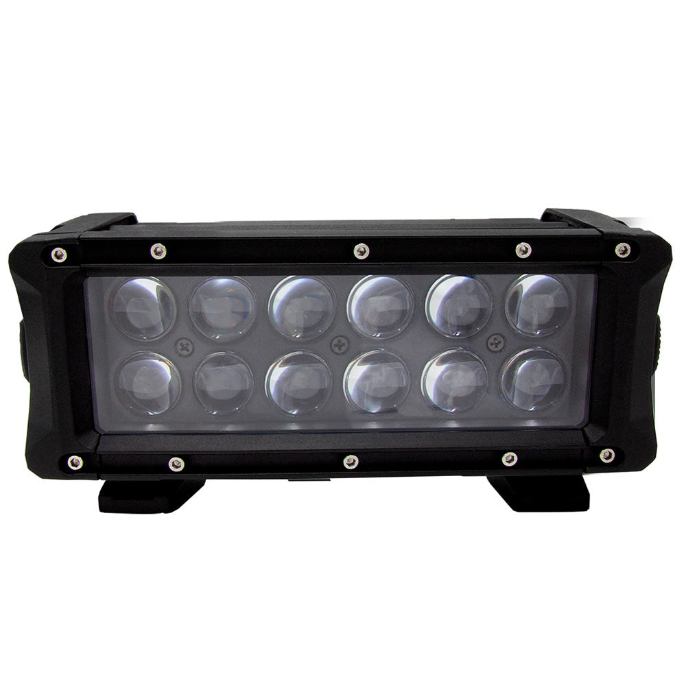 Barra LED de doble fila HEISE Infinite Series de 8" con retroiluminación RGB - 12 LED