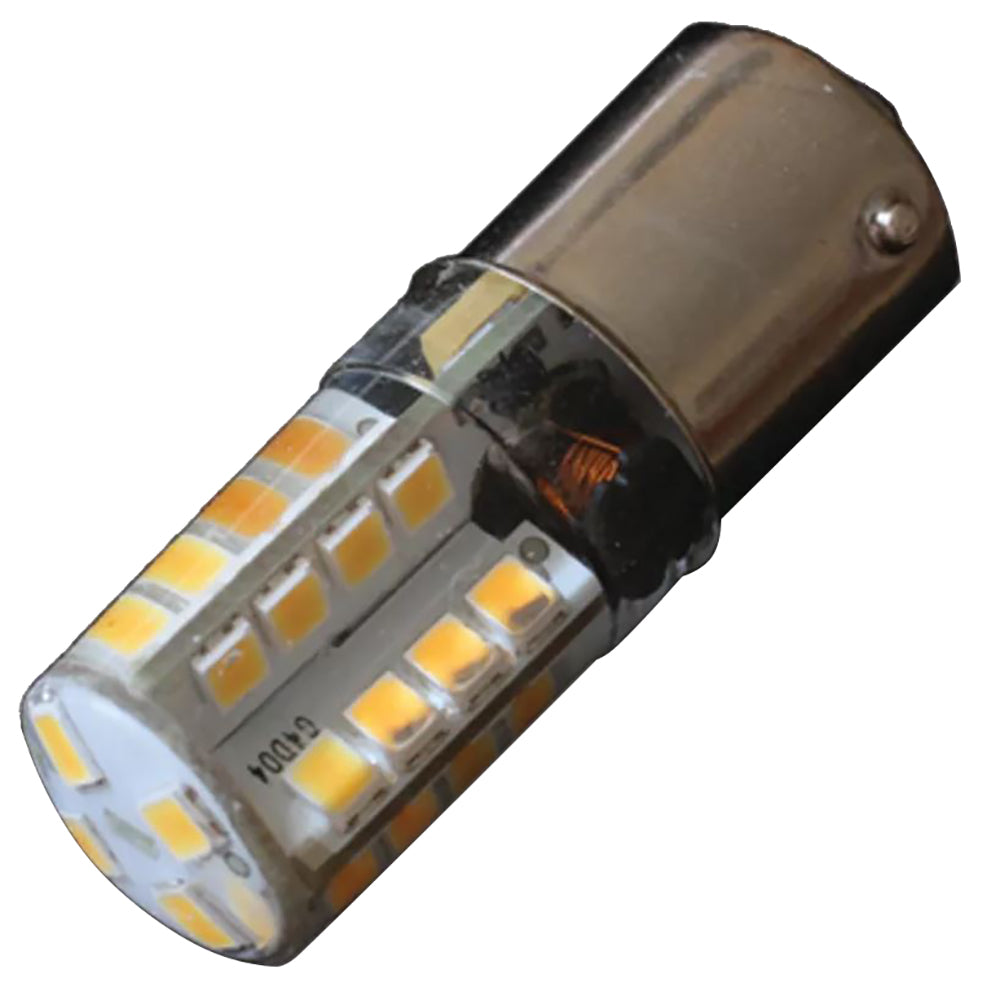 Bombilla LED encapsulada en silicona Lunasea BA15S - 10-30VDC - 190 lúmenes - Blanco cálido