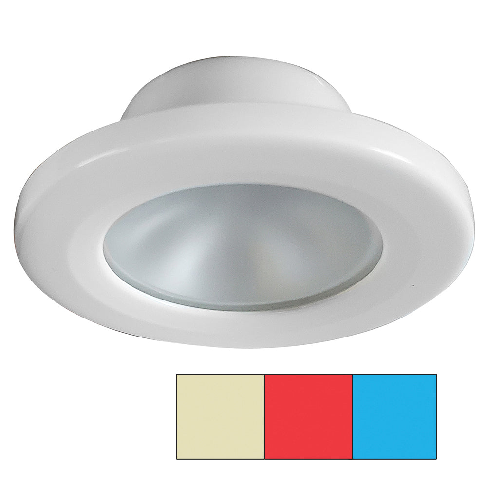 Luz de montaje atornillado i2Systems Apeiron A3120 - Rojo, blanco cálido y azul - Acabado blanco