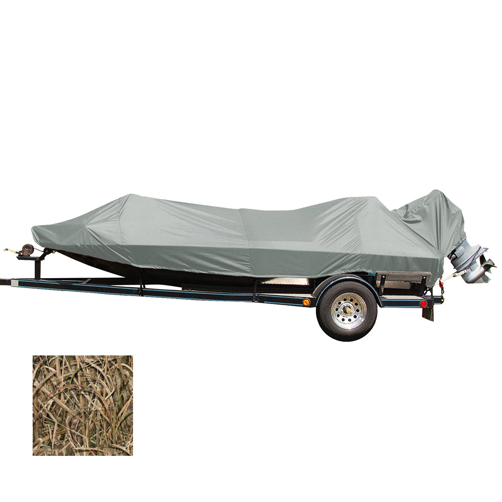 Funda para embarcación Carver Performance Poly-Guard con ajuste a medida para botes de pesca tipo Jon de 15.5' - Shadow Grass