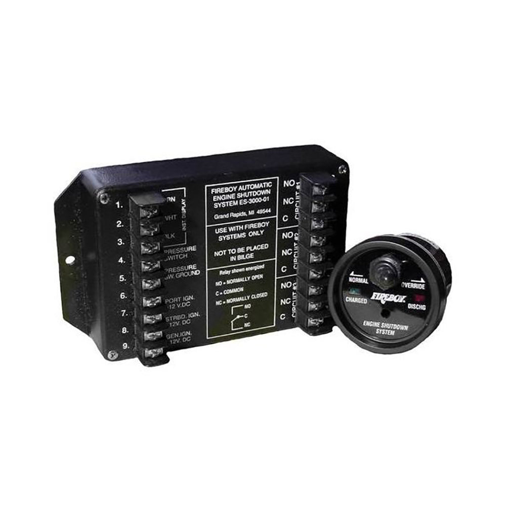 Apagado de motor de 8 circuitos Fireboy-Xintex con retardo de tiempo - Pantalla redonda