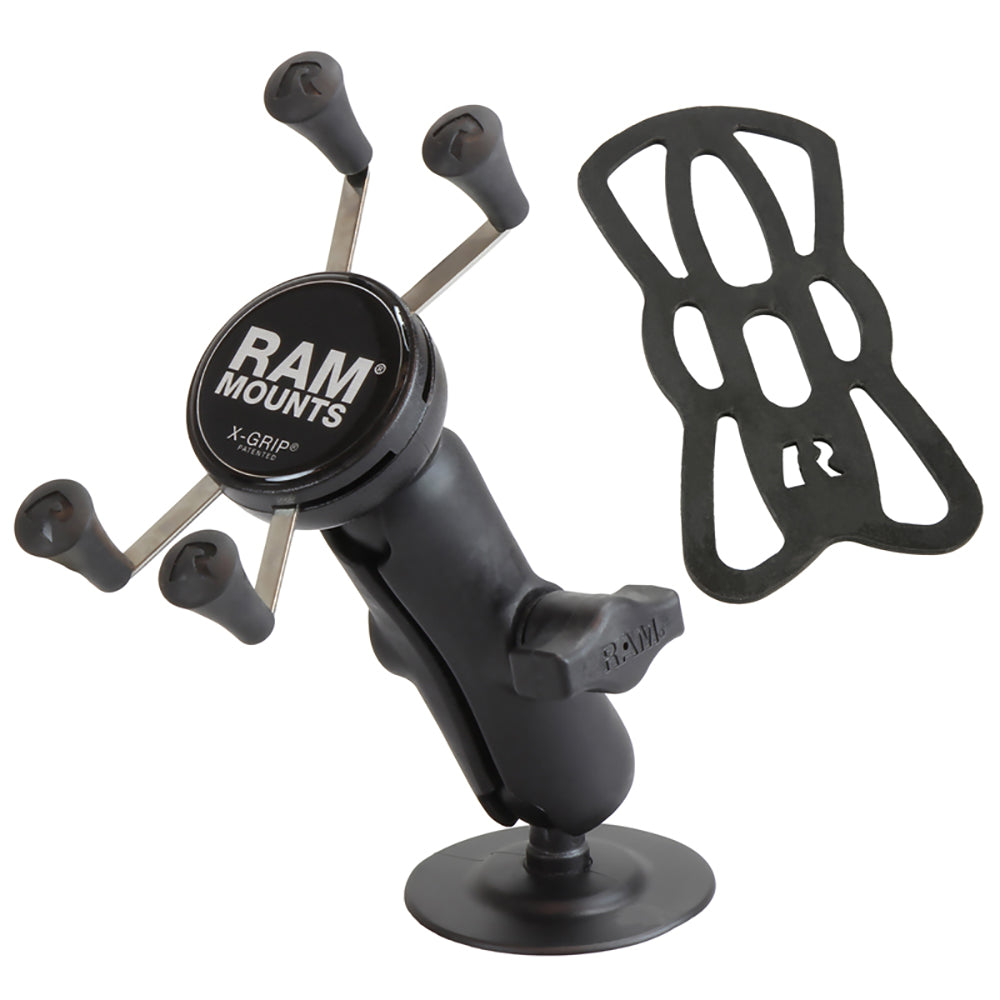 Soporte para teléfono RAM® X-Grip® de RAM Mount con base adhesiva flexible