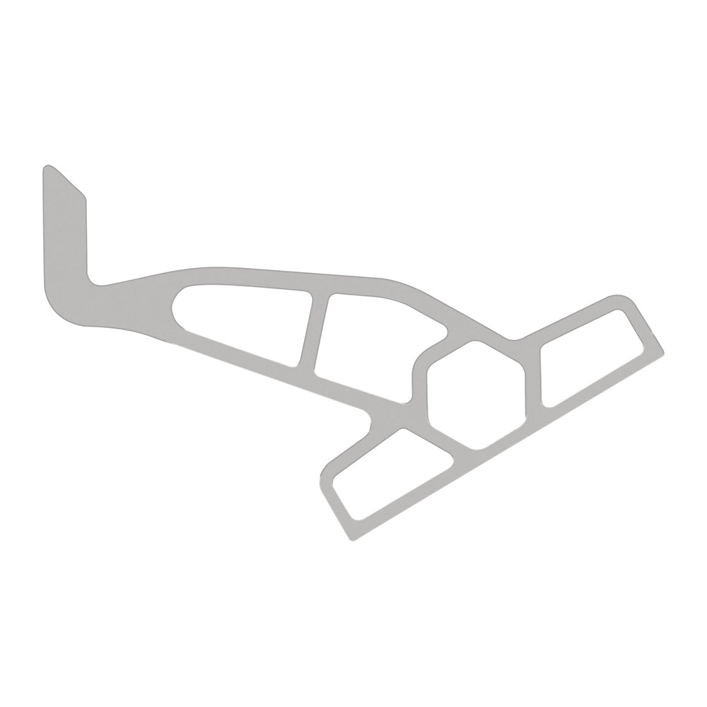 Soporte adaptador para placa de motor Minn Kota Raptor - Estribor - Retroceso de 2" - Elevación de 4" - Blanco