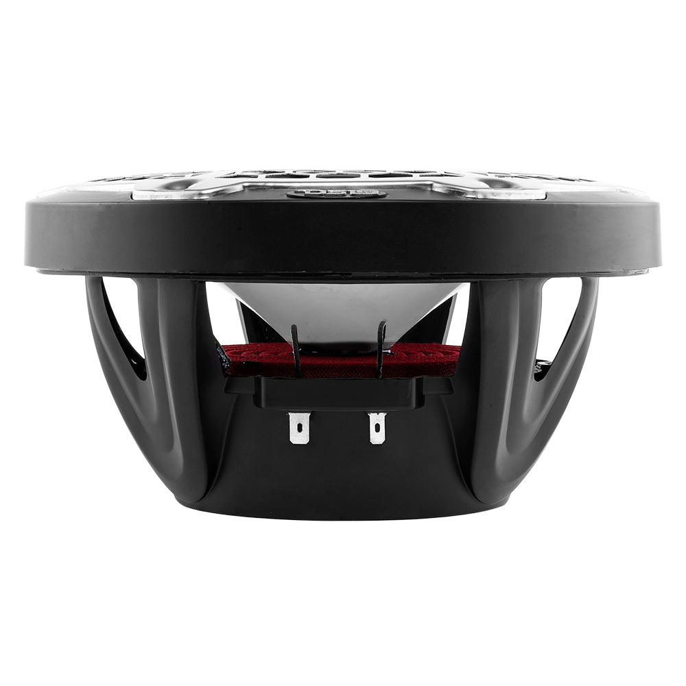 Altavoces marinos de 2 vías DS18 New Edition HYDRO de 8" con iluminación LED RGB de 375 W - Negros