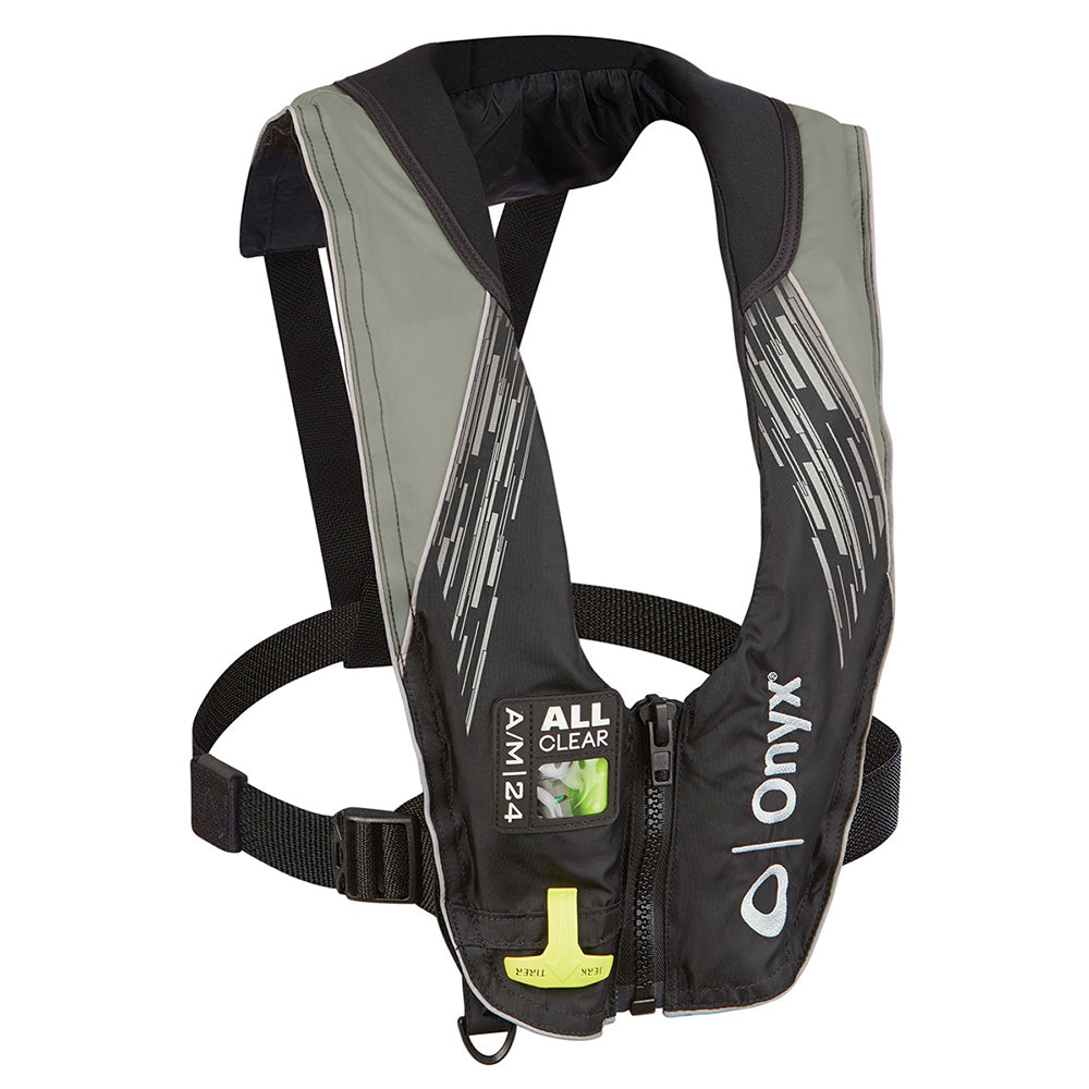 Chaleco salvavidas inflable automático/manual Onyx serie A/M-24 All Clear - Gris - Adulto