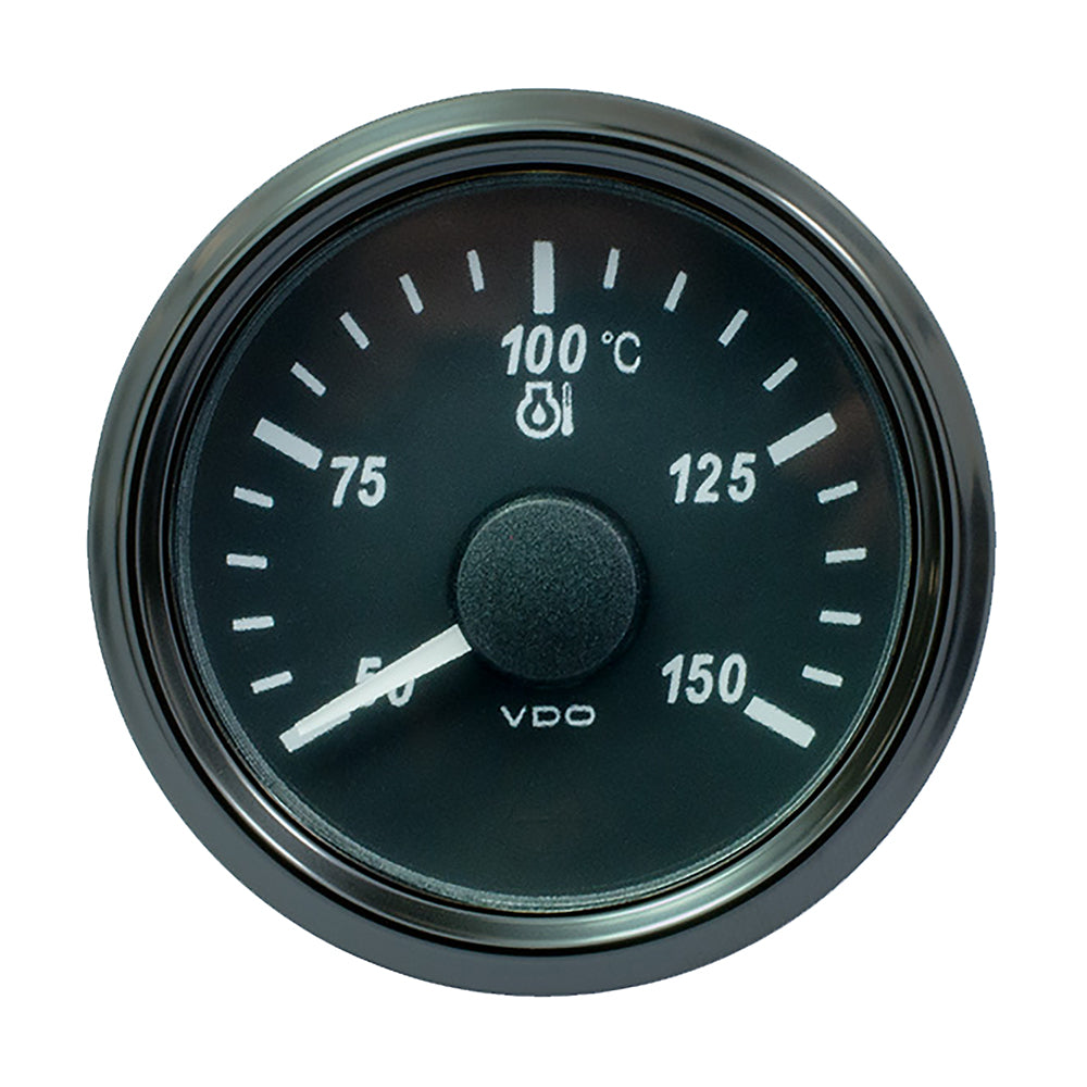 Manómetro de temperatura de aceite VDO SingleViu 52mm (2-1/16") - Euro - 150° C - 322-18 Ohm